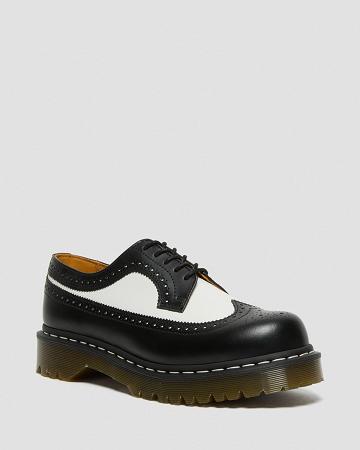 Men's Dr Martens 3989 Bex Smooth Leather Brogue Oxfords Shoes Black | AU 612NWY